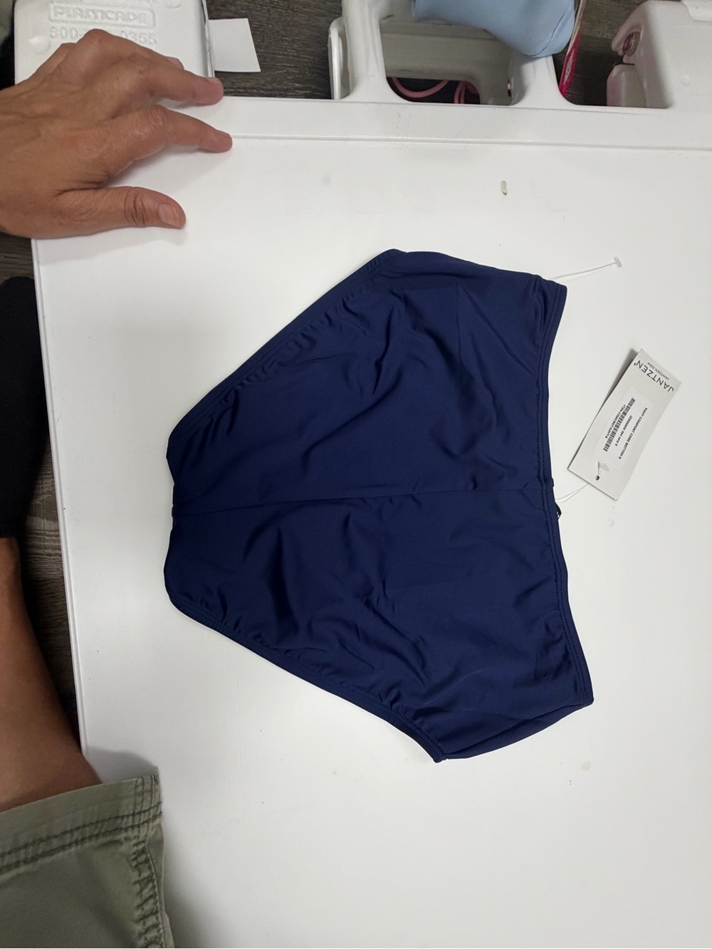 Jantzen Navy High-Waist Bikini Bottom